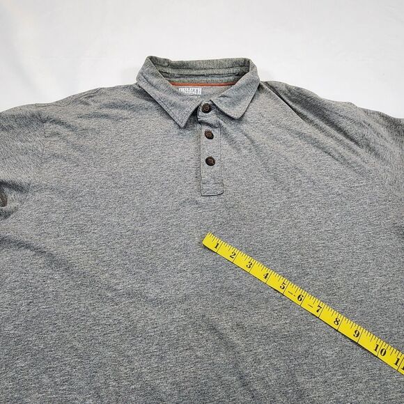 Duluth Trading Company Men’s Gray Spillfighter Longtail T Polo Shirt Size 2XL - Picture 12 of 16